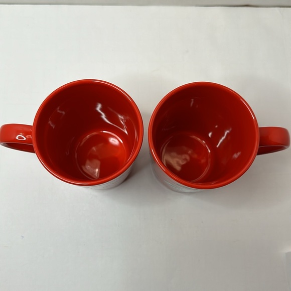 2020 Starbucks Holiday Fa La La 11 ounce Red Green Mug set of 2 - Picture 2 of 3